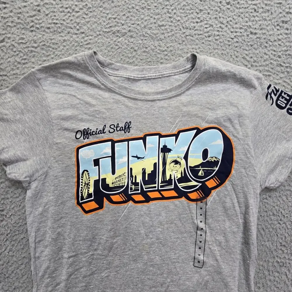 Funko Pop Staff Shirt Womens Medium Exclusive Gray Everett Seattle Tea Offical